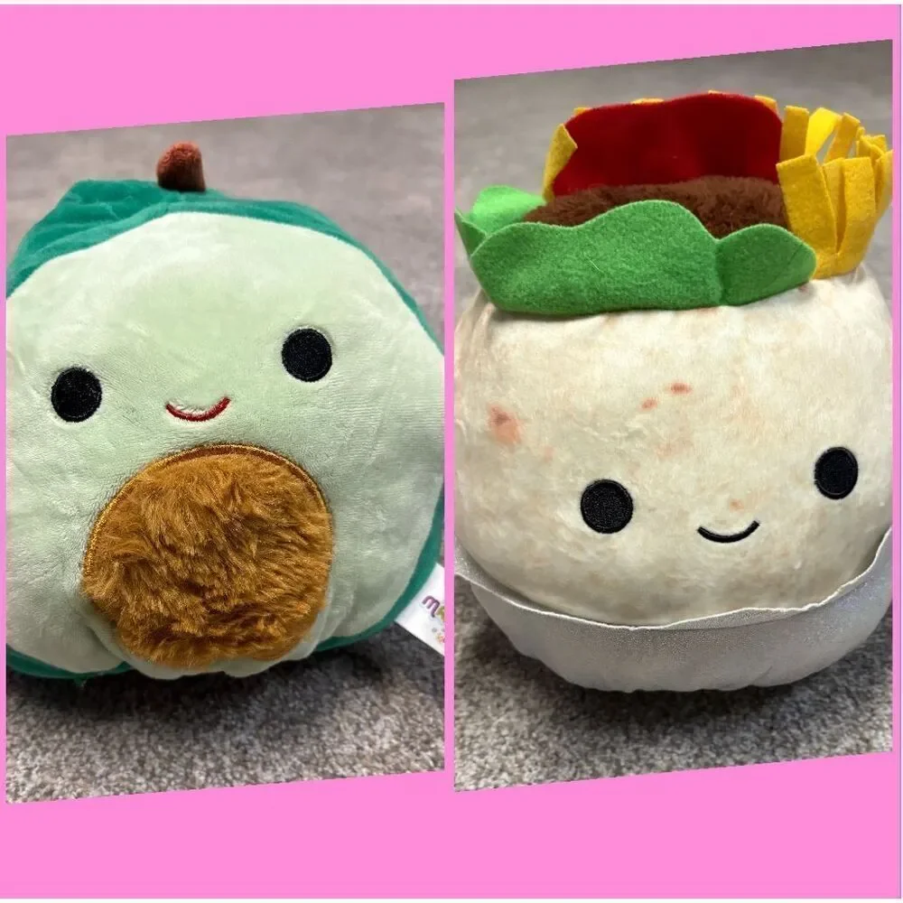 Squishmallows Flip A Mallows Avacado Burrito 8”